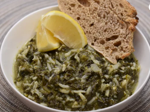 Spanakorizo (spinach and rice) - (GF / Vegan / Lactose Free)