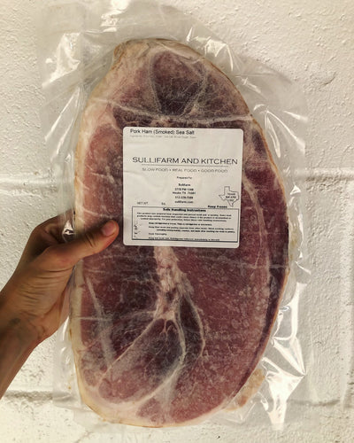 Thick slice cured + smoked ham - 0.9 lb