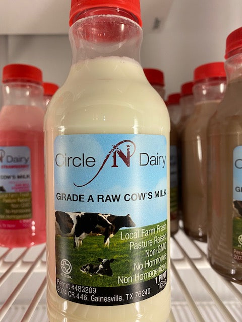 Pint PLAIN Raw Milk