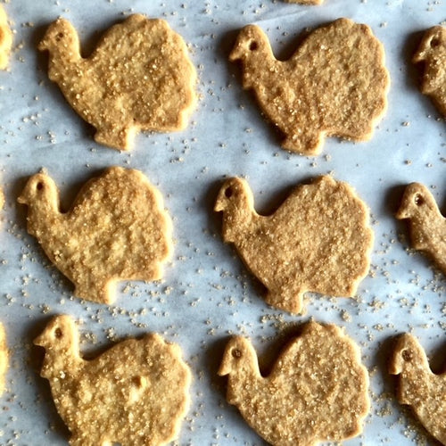 Turkey Shaped Butter Cookies - 6/box